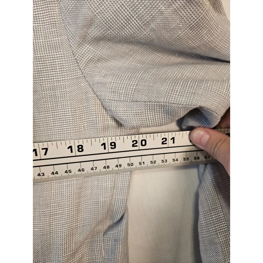 J.Crew Ludlow Slim Fit Linen Cotton Blazer Grey White K8601 Sport Coat Mens 42R